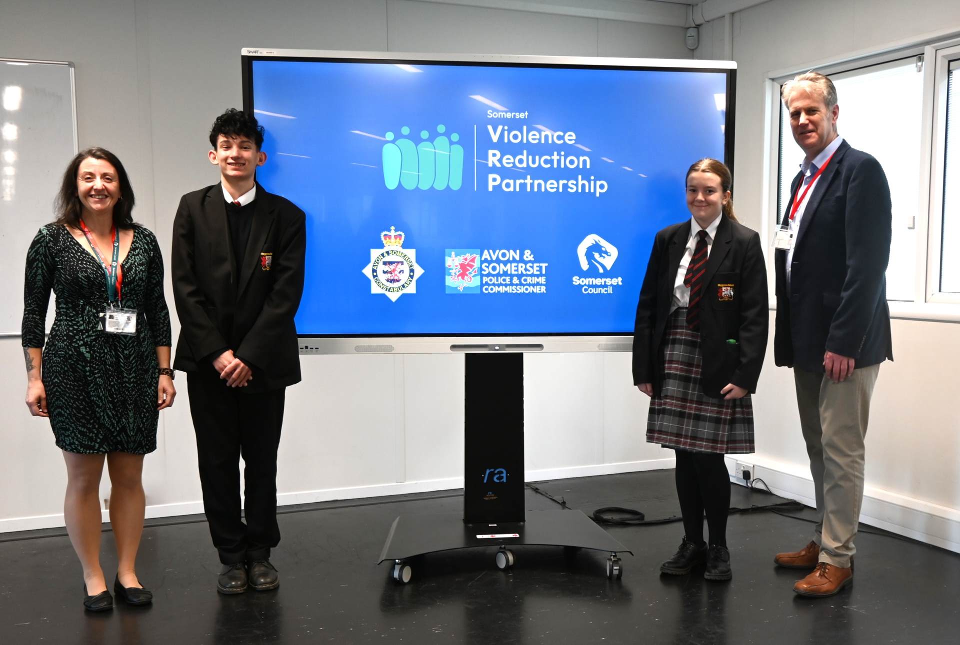 Haygrove students help launch Somerset Active Bystander campaign resources