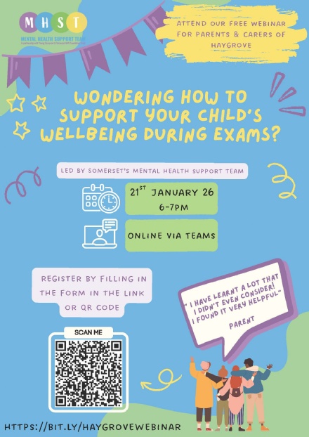 Exam Wellbeing Webinar for Parents & Carers
