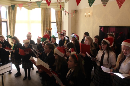 Haygrove School Spreads Festive Cheer at Rosary Nursing Home